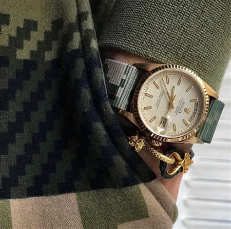 rolex day date nato strap